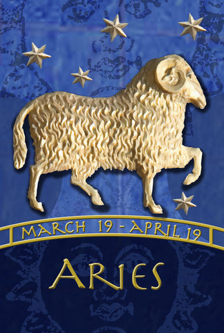 Zodiac-Aries Garden Flag Image