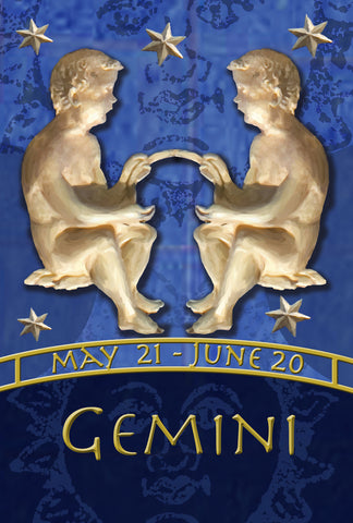 Zodiac-Gemini Garden Flag Image