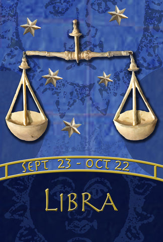 Zodiac-Libra Garden Flag Image