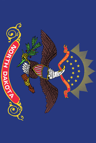 North Dakota State Flag Garden Flag Image