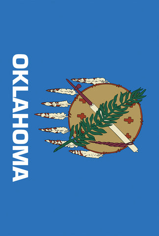 Oklahoma State Flag Garden Flag Image
