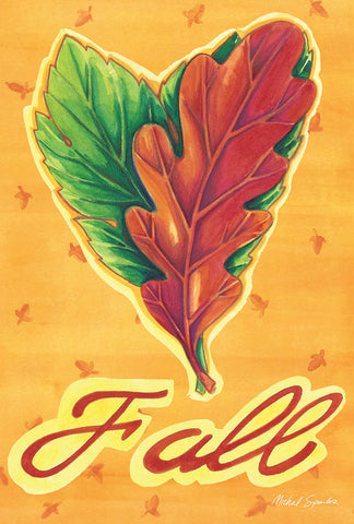 Heart Leaves Garden Flag Image