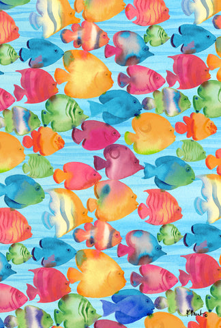 Fabulous Fishes Garden Flag Image