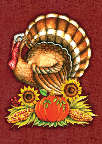 Big Turkey Garden Flag Image