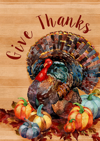 Thanksgiving Turkey Garden Flag Image