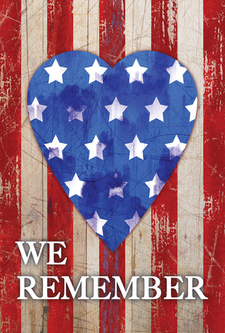 We Remember Our Heroes Double Sided House Flag Image