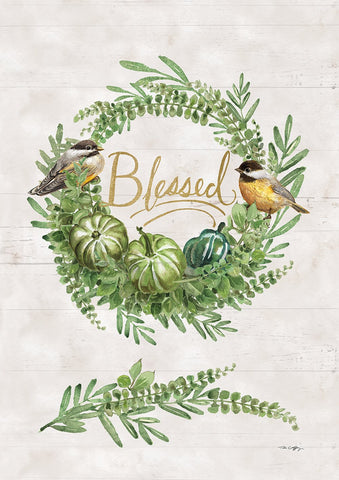 Blessed Birds Double Sided House Flag Image
