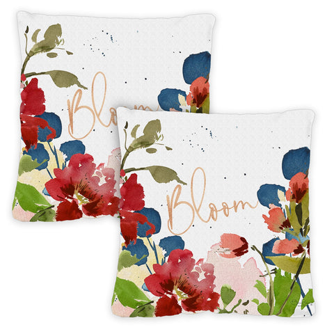 Floral Bloom 18 x 18 Inch Pillow Case Image