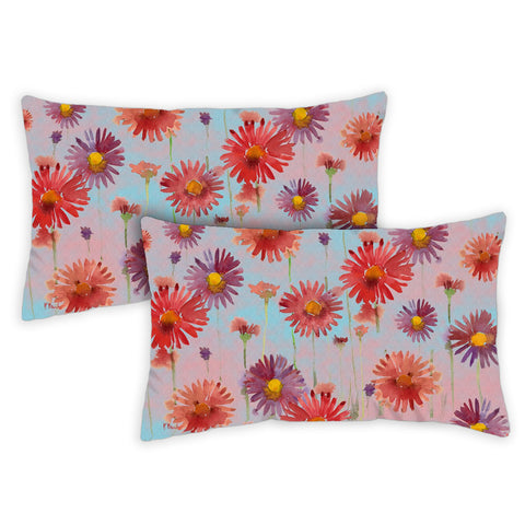 Flower Power 12 x 19 Inch Pillow Case Image
