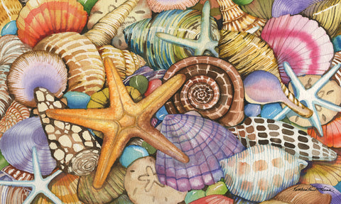 Shells Of The Sea Door Mat Image