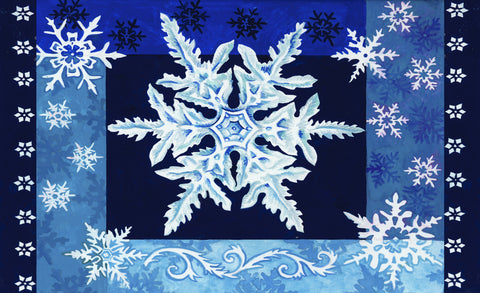Cool Snowflakes Door Mat Image