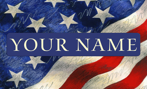 StarSpangled Banner Personalized Mat Image