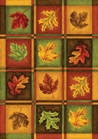 Fall Leaves Garden Flag Image