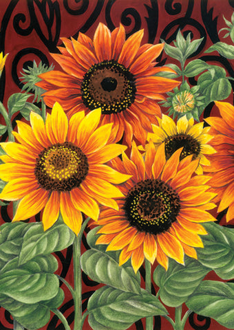 Sunflower Medley Garden Flag Image