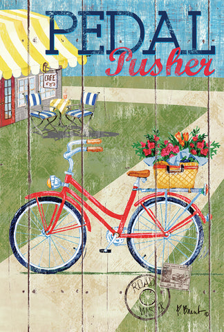 Rustic Pedal Pusher House Flag Image