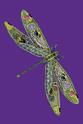 Animal Spirits- Dragonfly Garden Flag Image