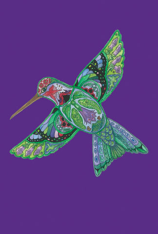 Animal Spirits- Hummingbird Garden Flag Image