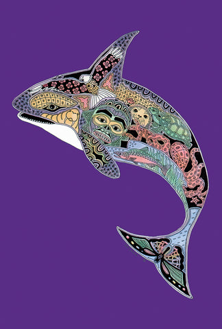Animal Spirits- Orca Garden Flag Image