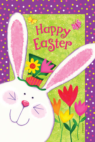 Happy Easter Bunny Garden Flag Image
