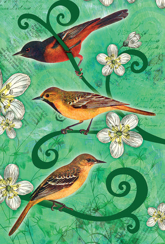 Orchard Orioles House Flag Image