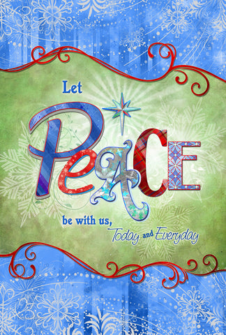 Peace Be With Us House Flag Image