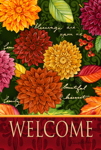 Welcome Mums Garden Flag Image