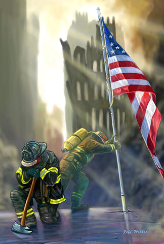 American Heroes House Flag Image