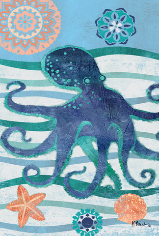 Oceanic Octopus House Flag Image