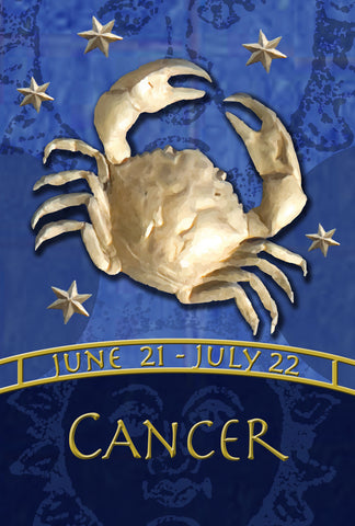 Zodiac-Cancer Garden Flag Image