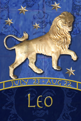 Zodiac-Leo Garden Flag Image