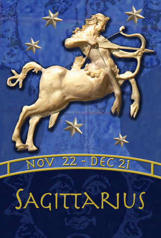 Zodiac-Sagittarius Garden Flag Image