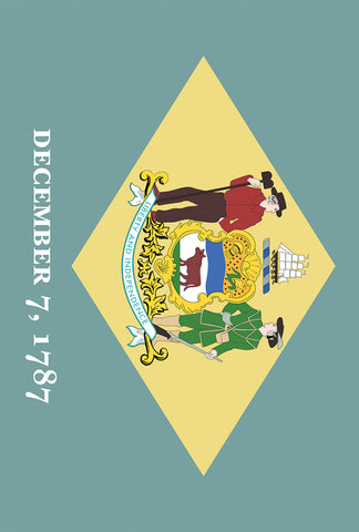 Delaware State Flag Garden Flag Image