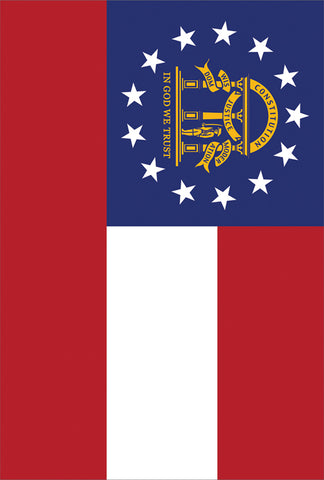 Georgia State Flag House Flag Image