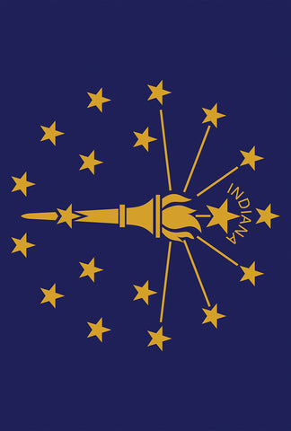 Indiana State Flag Garden Flag Image