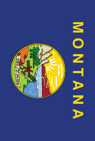 Montana State Flag House Flag Image