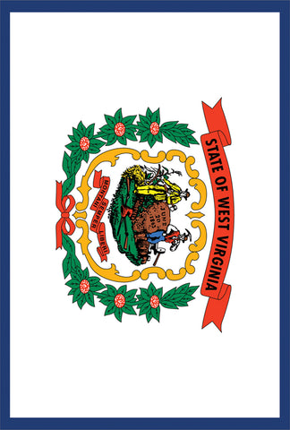 West Virginia State Flag House Flag Image