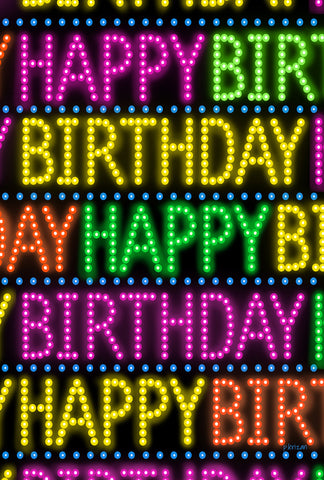 Marquee Birthday House Flag Image