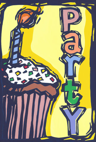 Cup Cake Party House Flag Image