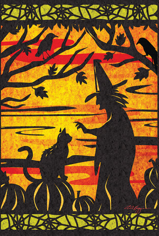 Witch's Best Friend House Flag Image