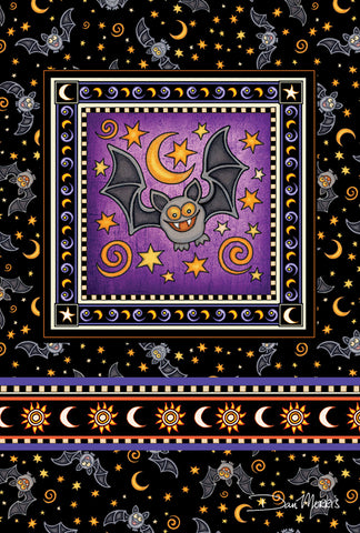 Batty Bat Garden Flag Image