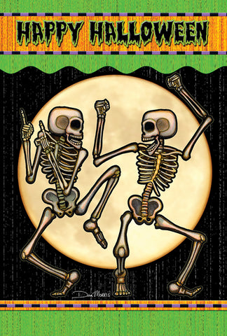 Dancing Skeletons House Flag Image