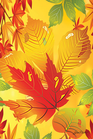Happy Fall Welcome House Flag Image
