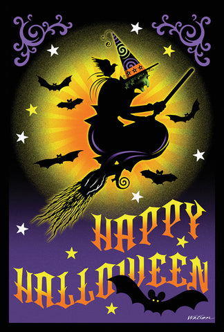 Flight of the Witch Garden Flag Image