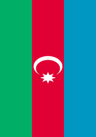 Flag of Azerbaijan Garden Flag Image
