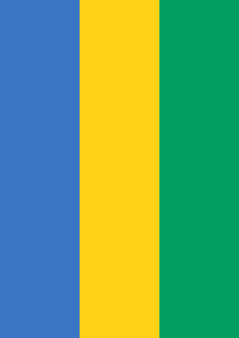 Flag of Gabon Garden Flag Image