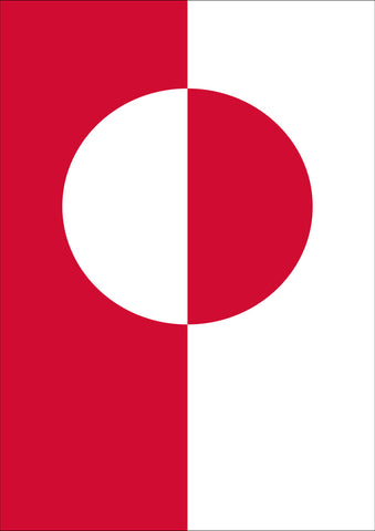 Flag of Greenland Garden Flag Image