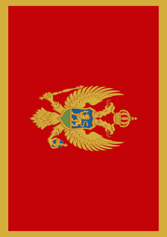 Flag of Montenegro House Flag Image