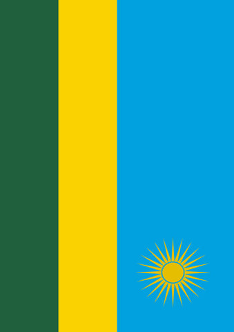 Flag of Rwanda Garden Flag Image