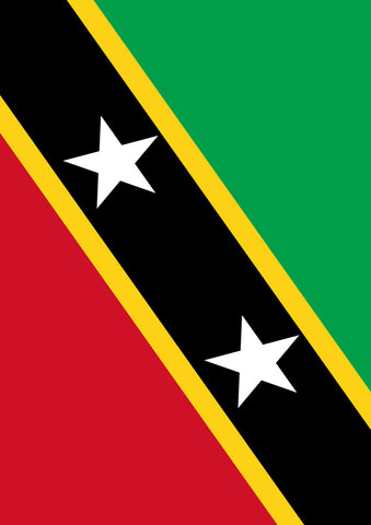 Flag of Saint Kitts and Nevis Garden Flag Image