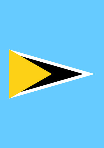 Flag of Saint Lucia Garden Flag Image